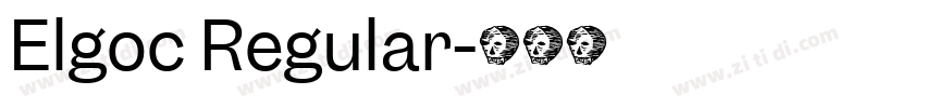Elgoc Regular字体转换